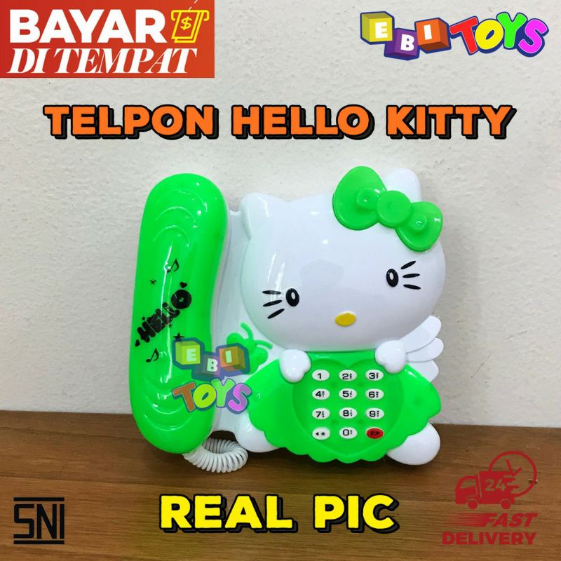 Mainan Telepon Telpon Doraemon Hello Kitty Karakter Anak LUCU ADA MUSIK