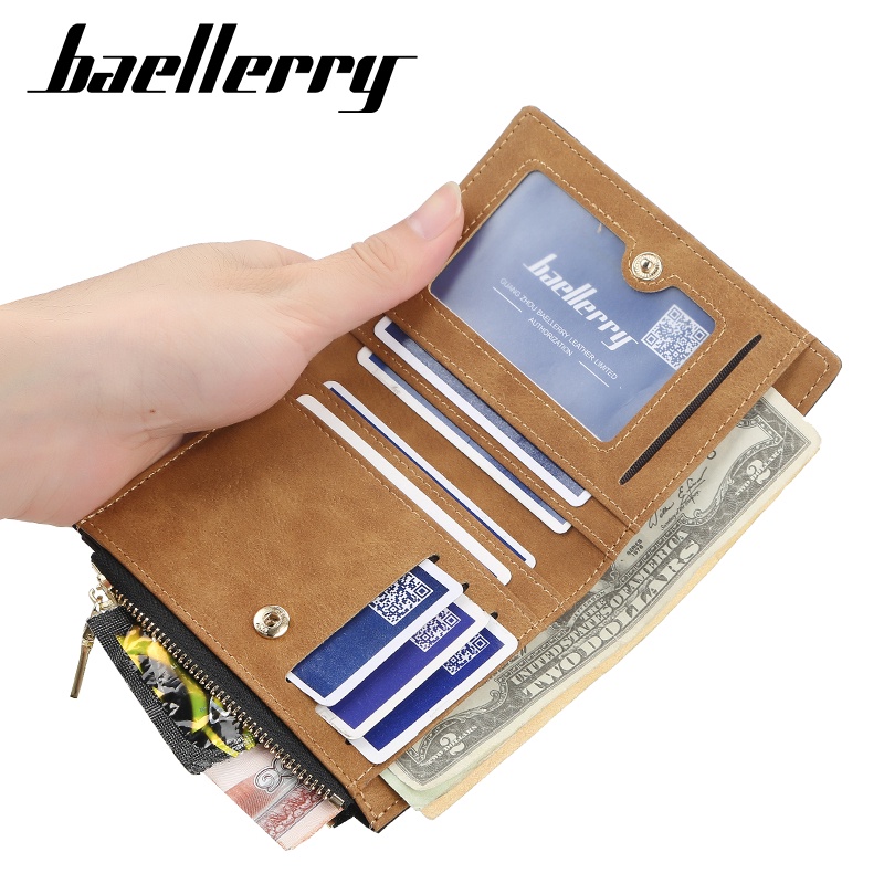 BAELLERRY DR053 Dompet Pria Bahan Kulit PU Leather Premium WATCHKITE WKOS