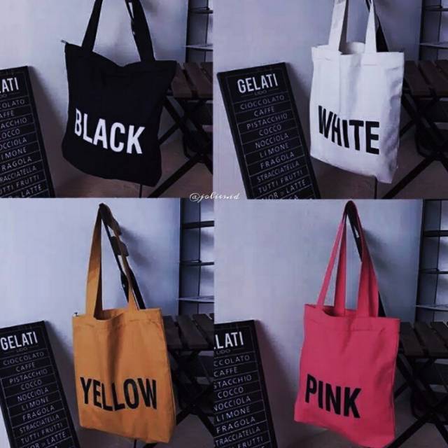 Tote bag Korea kanvas cordora