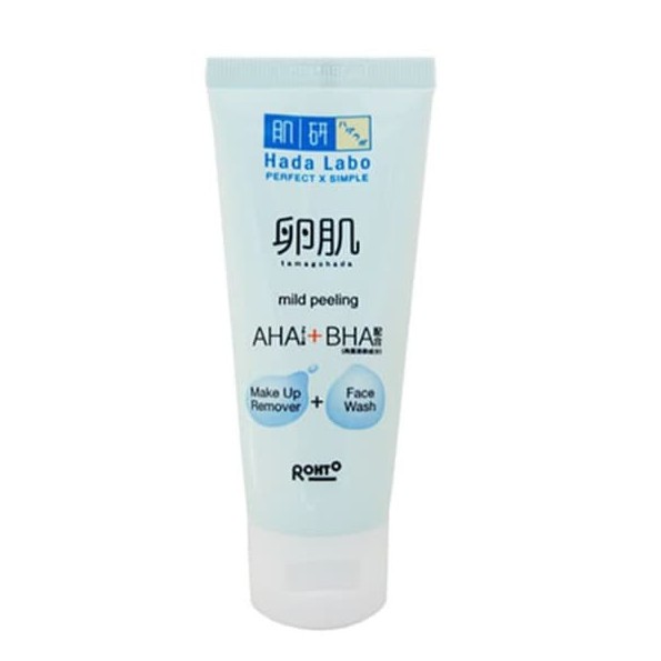 HADA LABO Tamagohada Mild Peeling Make Up Remover + Face Wash 50gr