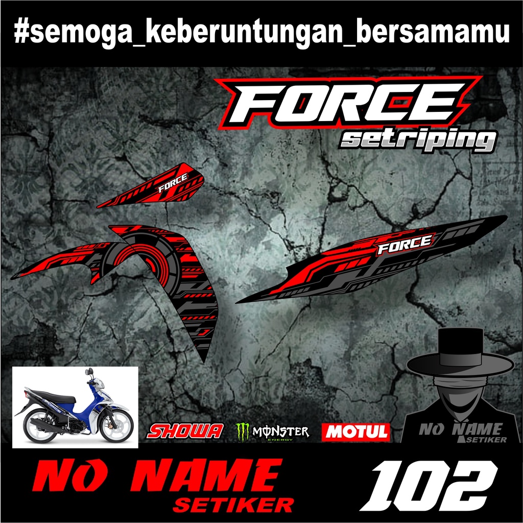 STICKER STRIPING LIS BODY (102) YAMAHA VEGA FORCE 2016-2017