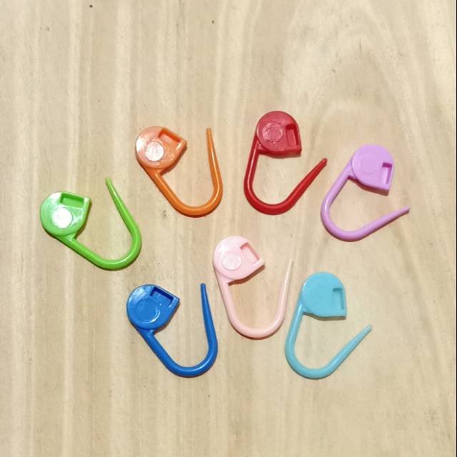 PENITI RAINBOW PLASTIK/ PENITI HIJAB/ PENITI JILBAB RAINBOW PER PCS RANDOM