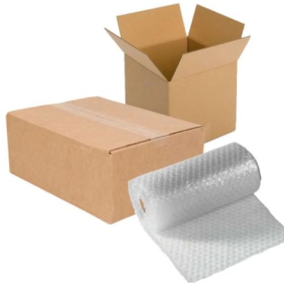 

Pelindung Produk Kardus + Bubble Wrap