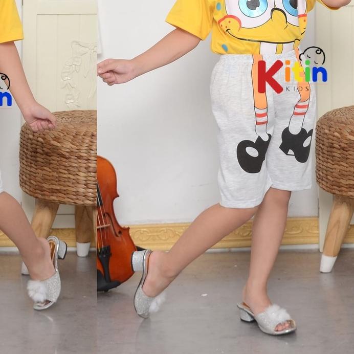 SETELAN BAJU MAIN DAN HARIAN ANAK CEWEK COWOK/PEREMPUAN LELAKI 2-8 TAHUN MINION SPONGEBOB UPIN IPIN