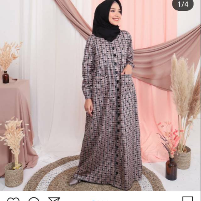 Hagia Sleepwear Ruby Hitam (freebooked XL & XXL)