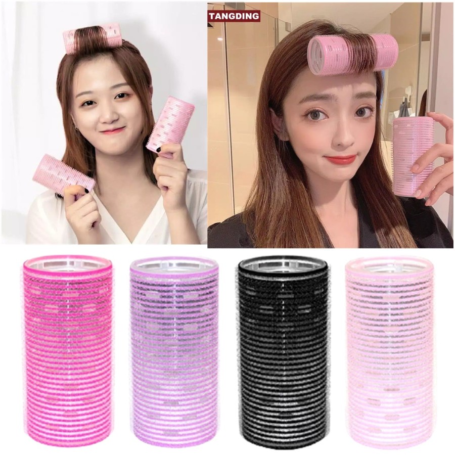 Roll Rambut Besar Ala Korea Gulungan Rambut Satuan Hair Rollers Roll Rambut Magic Curler Pengeriting Styling Rol Keriting Ikal Curly Rambut Murah F554