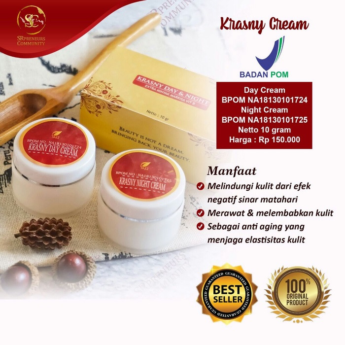 

BWDG TERBAIK KRASNY DAY & NIGHT CREAM SR12 KULIT KERING PENUAAN DINI