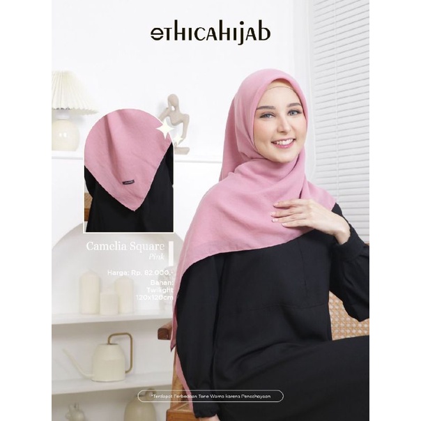 [READY] ETHICA CAMELIA SQUARE KERUDUNG SEGIEMPAT