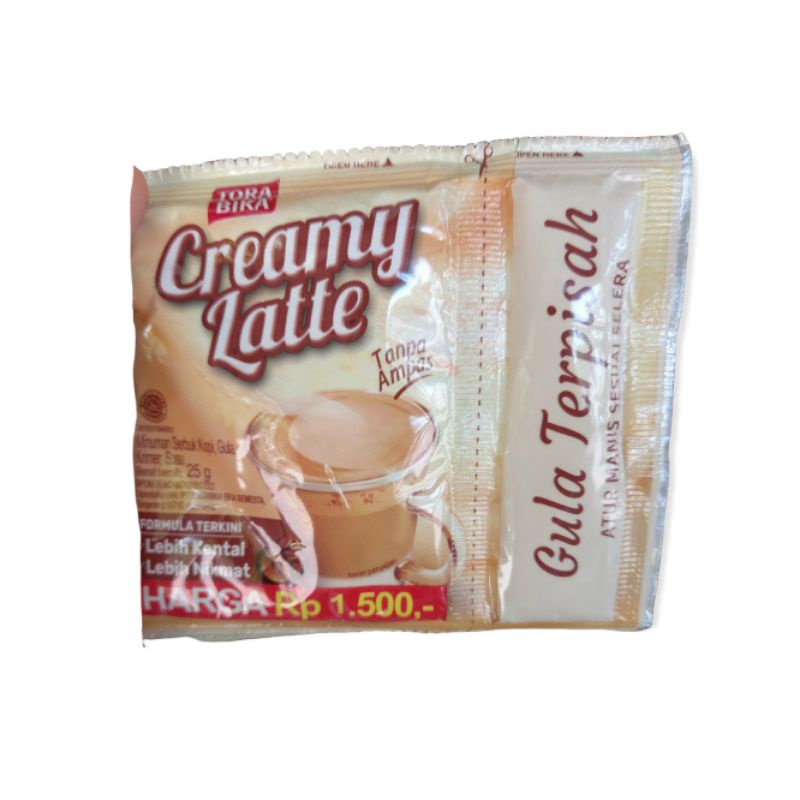 

Tora bika creamy latte renceng isi 10pcs