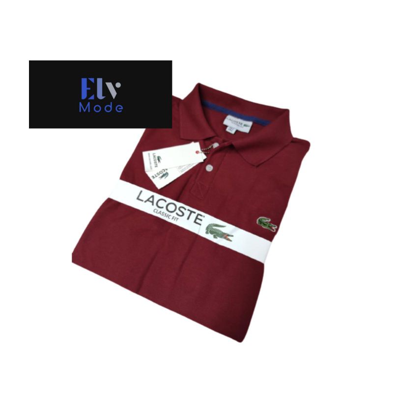 Maroon KAOS KERAH PRIA PREMIUM / POLO SHIRT PRIA SLIMFIT POLOS