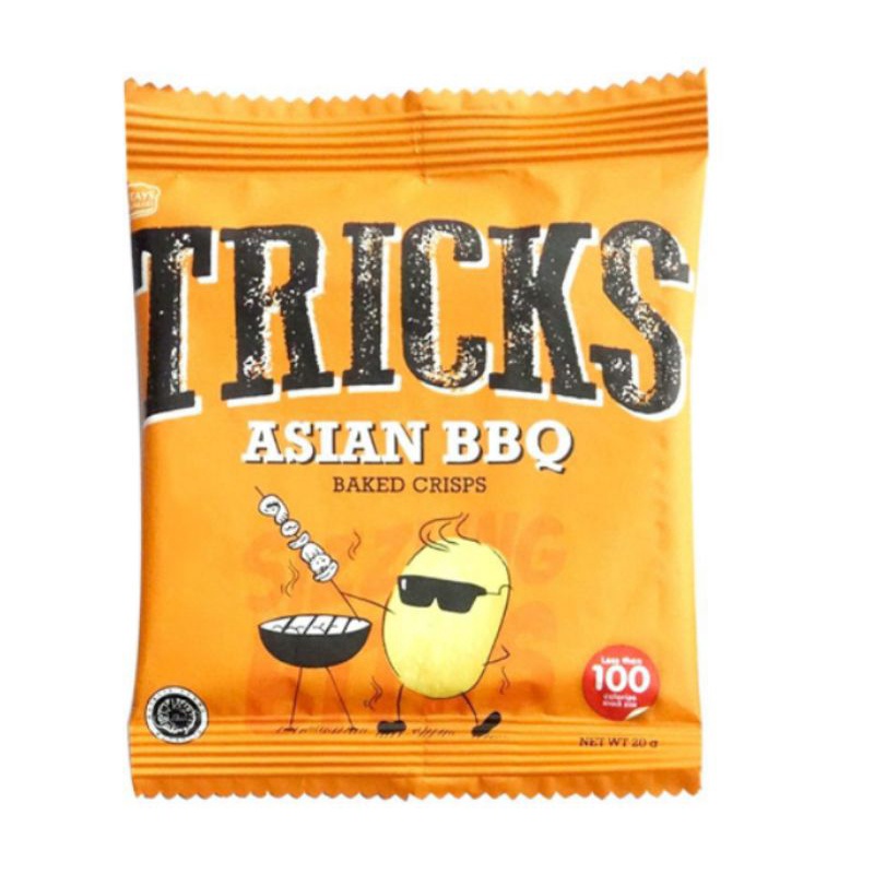 TRICKS Biskuit Kentang ASIAN BBQ 10 x 15g (Pack) Potato Baked Crisps Chips Trick Trik