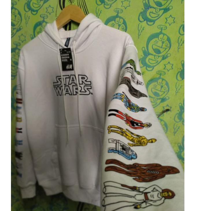 

A95M Hoodie hnm Starwars Putih Full Tag " PAPER BAG " bahan tebal (Bahan terry) 7WS