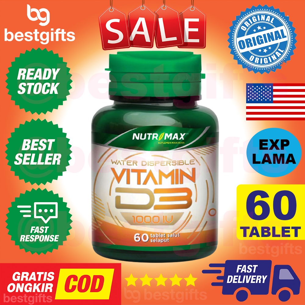 [PAKET BUNDLING] NUTRIMAX VITAMIN C MAX 1000 MG 30 TABLET + NUTRIMAX VITAMIN D3 1000 IU 60 TABLET