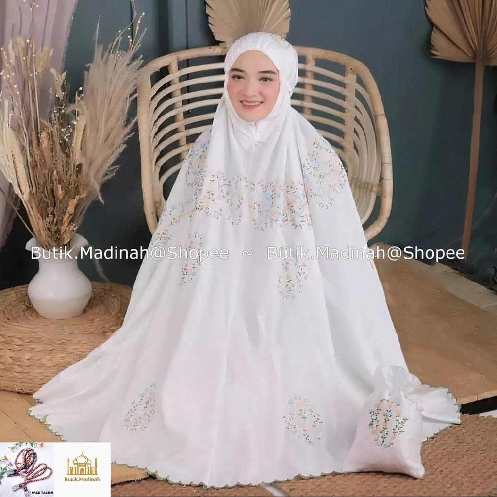 BUTIK.MADINAH MUKENA DEWASA KAYLILA UNIQRAFT BUNGA BORDIR