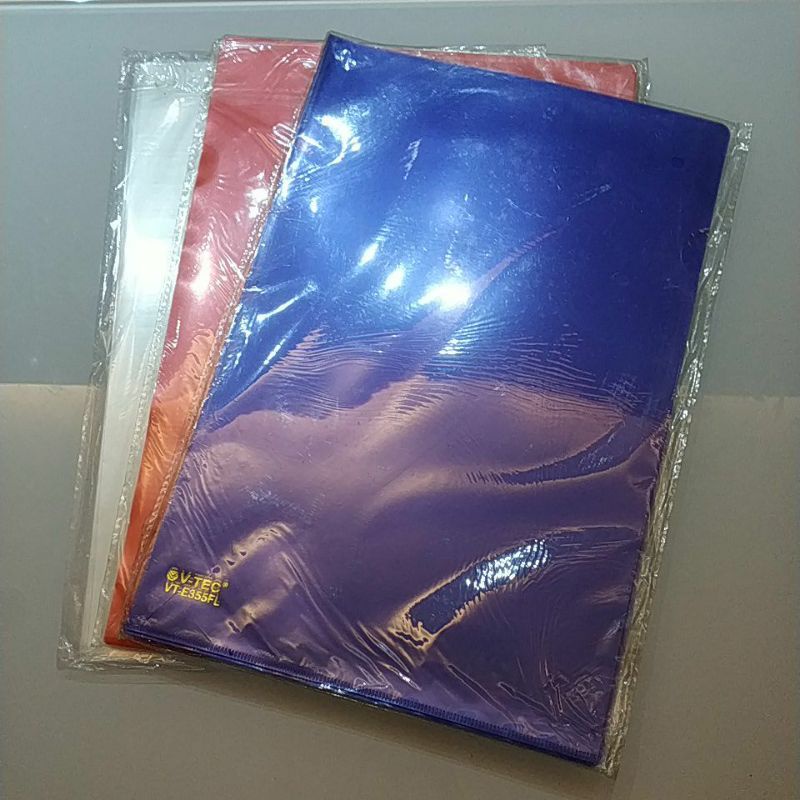 

1 lsn Map L Plastik VTEC VT-E355FL / Map Dokumen File Transparan Folio Clear Holder Hombo H-313