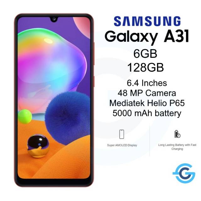 Samsung Galaxy A31 6/128GB - Garansi Resmi | Shopee Indonesia