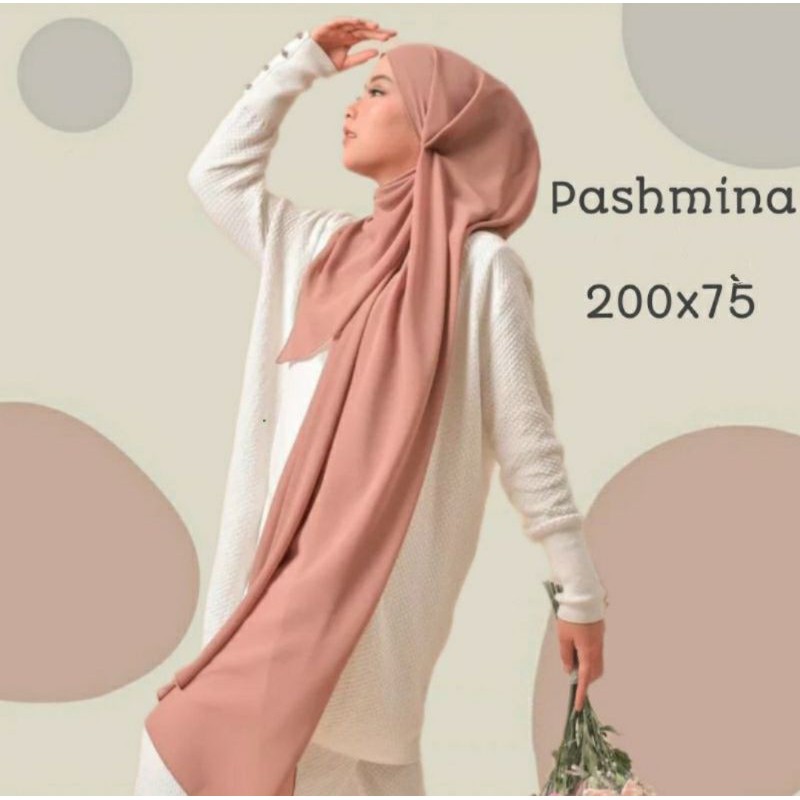 200x75 JILBAB PASHMINA DIAMOND PREMIUM TEPI JAHIT