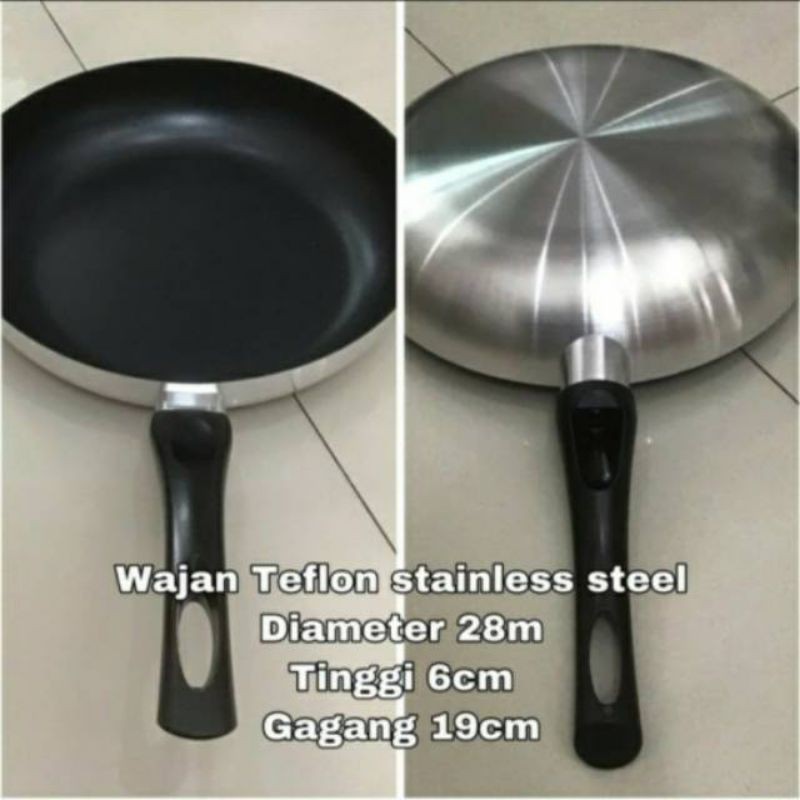 Fry Pan , Wajan  , Pan Telur, Penggorengan Teflon Stainless