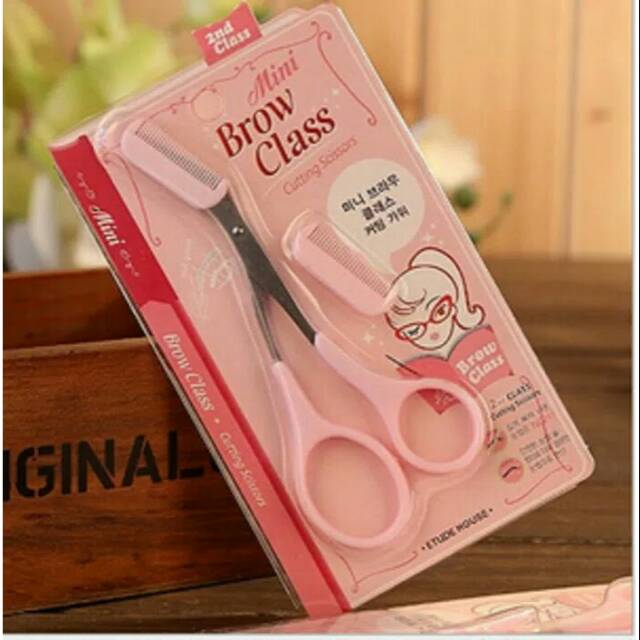 Gunting + Sisir Alis Eye Brow Class - Eyebrow mini Cukur Alis Merapikan Make Up Etude House