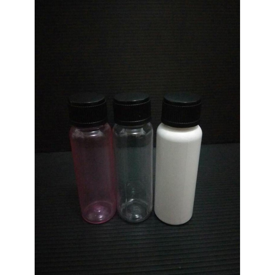 BOTOL 30 ML TUTUP URIL HITAM / BOTOL LIQUID / BOTOL 30 ML SERBUNA