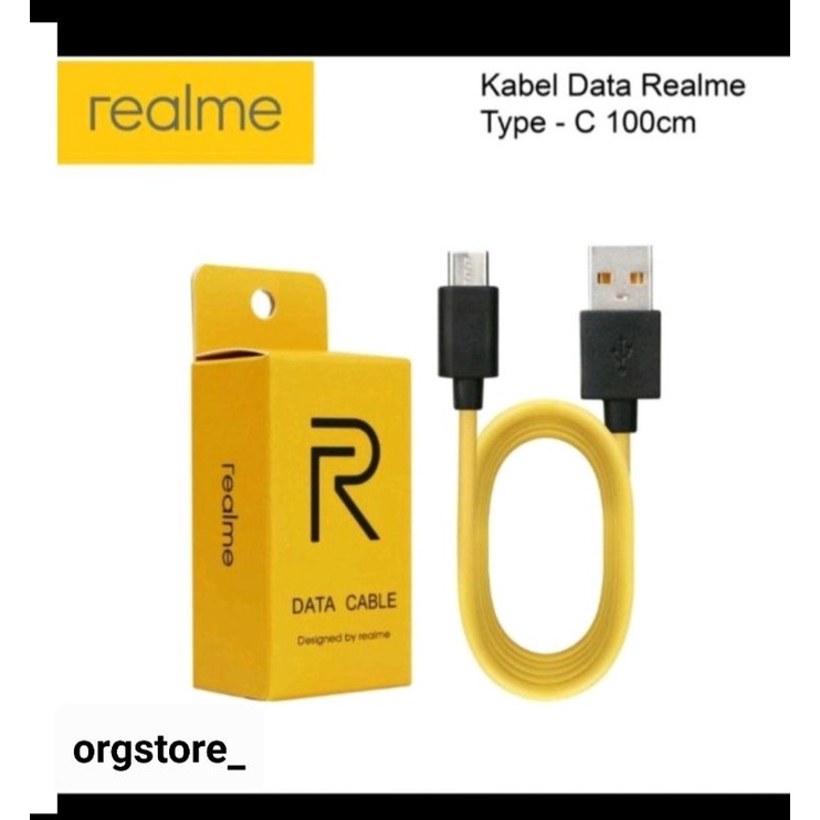 KABEL DATA REALME TYPE C ORIGINAL FAST CHARGING