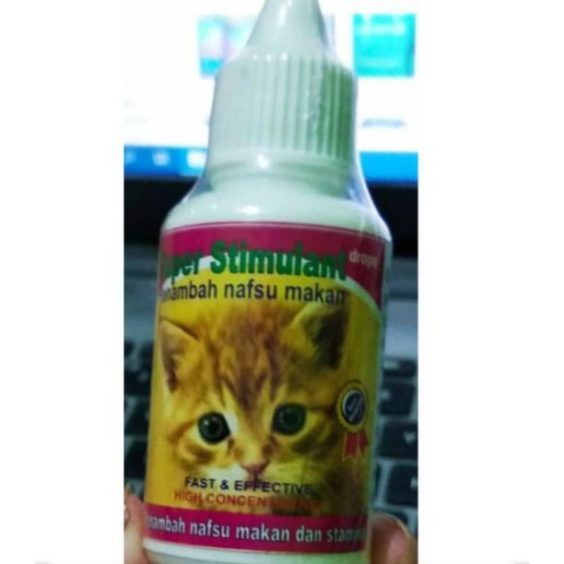 Super stimulan drops 30ml - Obat nutrisi vitamin penambah nafsu makan kucing