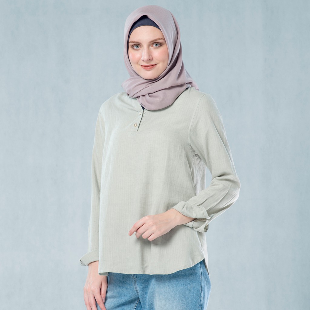 

Flamoush Gofini Green Basic Blouse