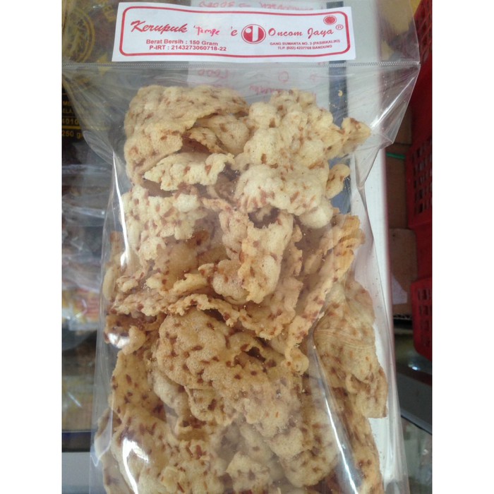 

Kerupuk Tempe E keripik oncom jaya oleholeh cemilan bandung mknn149