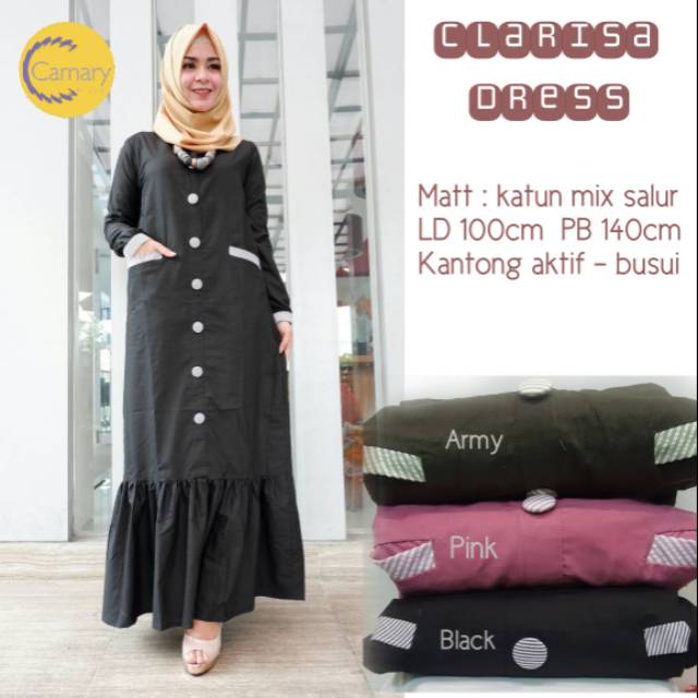 CLARISSA DRESS - GAMIS REMAJA - GAMIS KATUN - DUYUNG