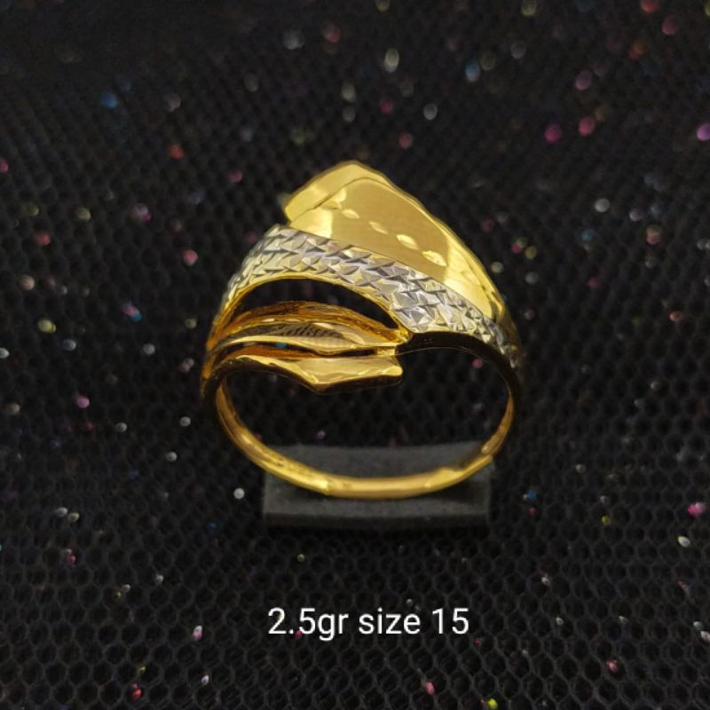 Cincin Emas 17 K - 2.5gr Kadar 750 - 2899