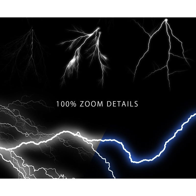 50 Lightning - Photoshop Brushes