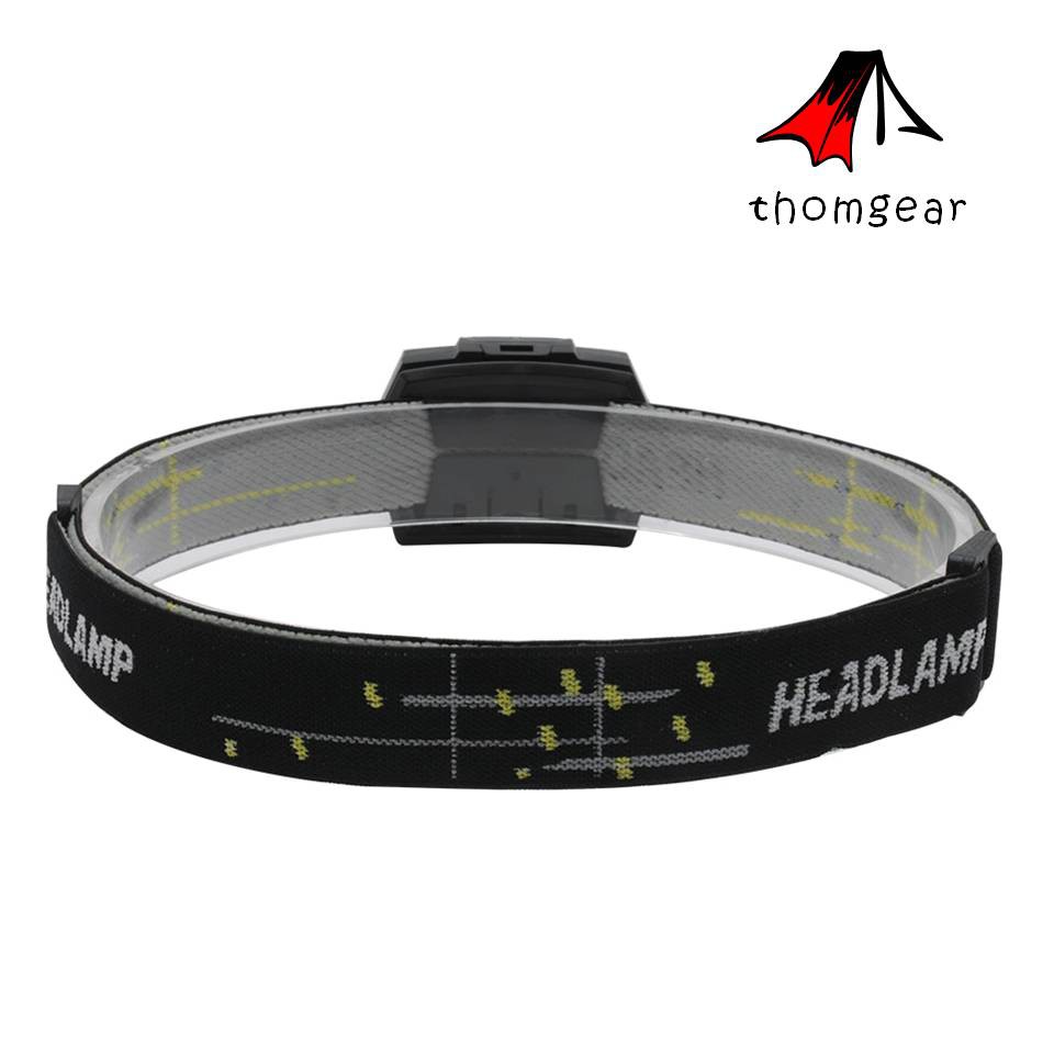 Thomgear Taffled Senter Kepala Led Rechargeable Headlamp 3 Mode Terang Cod Emergency Sensor Gerak Jm