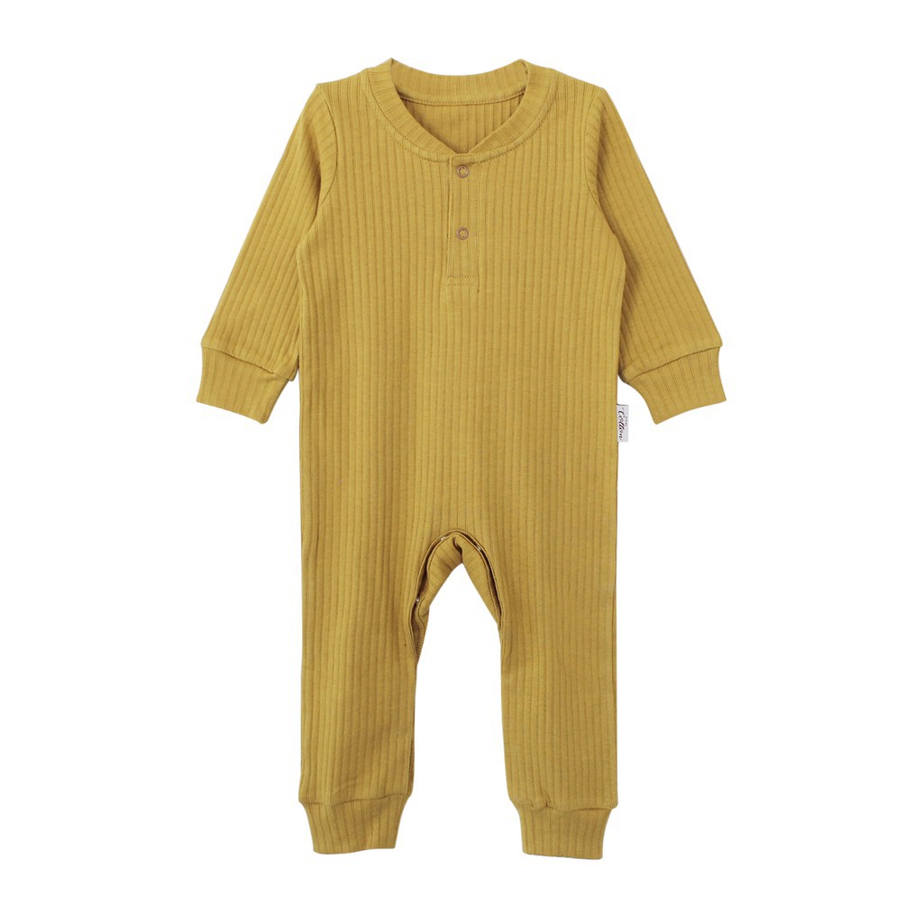 Sleepsuit Bayi / Jumpsuit Anak / I am Cotton Long Romper Rib-1