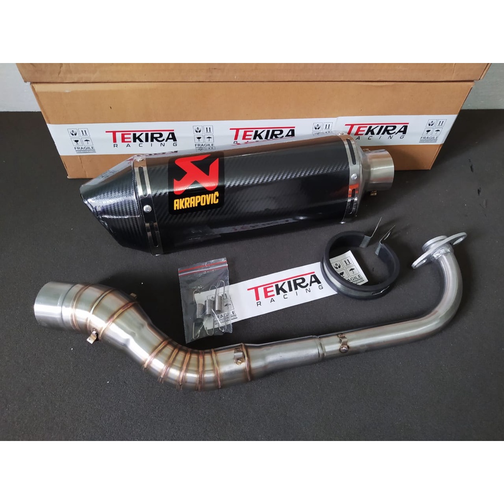 Knalpot Racing Akrapovic Evo Carbon Pnp Yamaha Jupiter Z Z1 Fi Robot Vega R ZR Force Crypton Karbu N