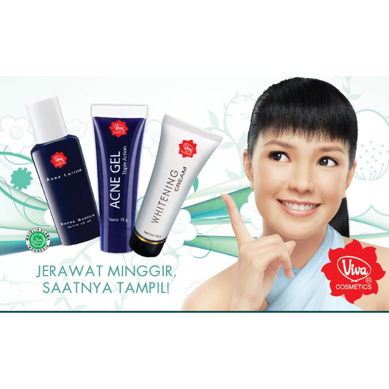 Viva Whitening Cream 15g | Acne Gel Triple Action 15g | Viva Acne Lotion 30 ml