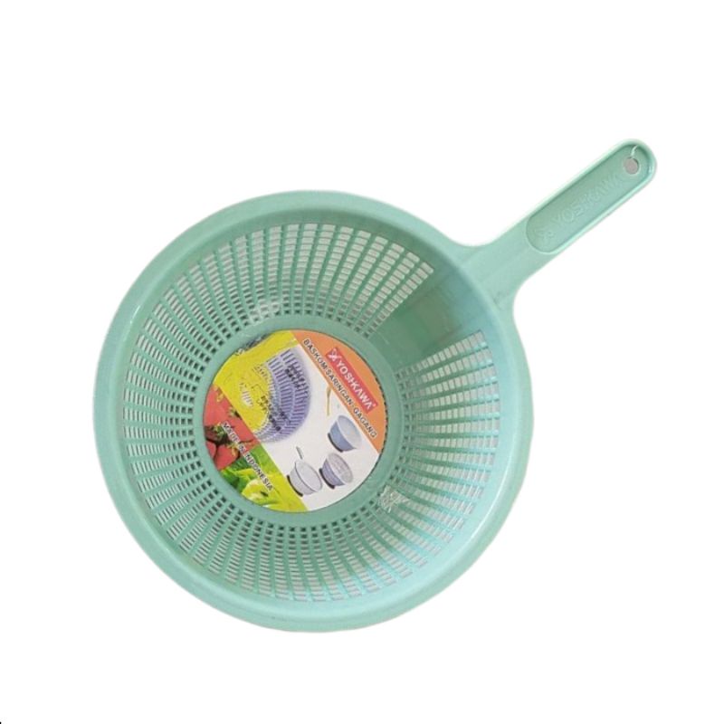 Saringan Sayur Baskom Gagang Yoshikawa B 075 Plastik Warna 1 pcs