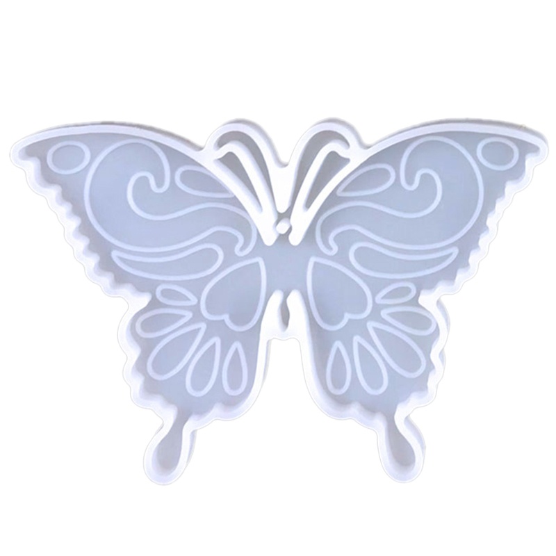 Siy Cetakan Resin Epoksi Kristal Bentuk Kupu-Kupu Bahan Silikon Handmade DIY Untuk Gantungan Kunci