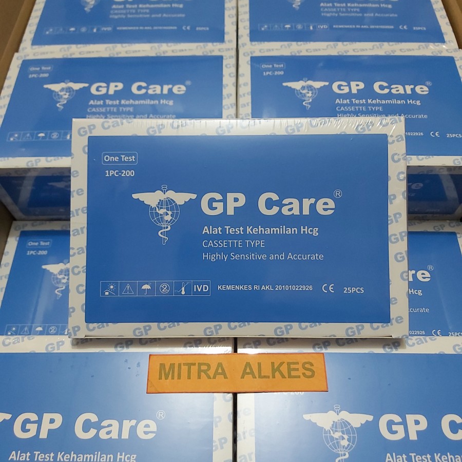 HCG Tetes GP Care Alat Test Kehamilan. HCG Cassette. Tespek. Test Pack. Hcg GpCare Alat Test Hamil.