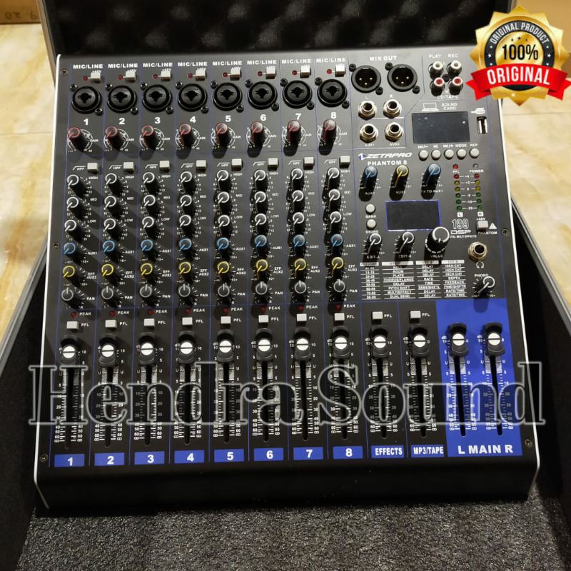 Jual Mixer Audio Zetapro Phantom 8 ORIGINAL (8 channel) Shopee Indonesia