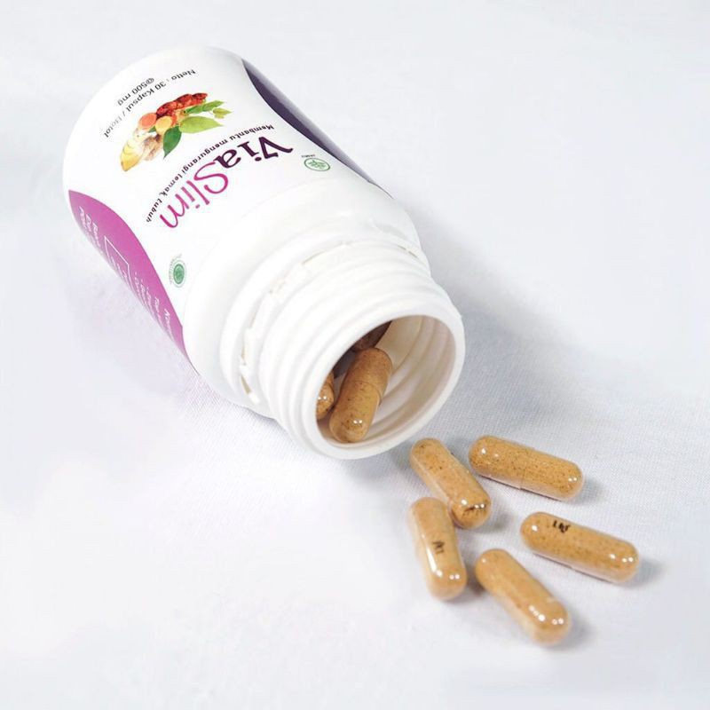 ViaSlim Via Slim Asli Obat Pelangsing Penurun Berat Badan Alami/Herbal