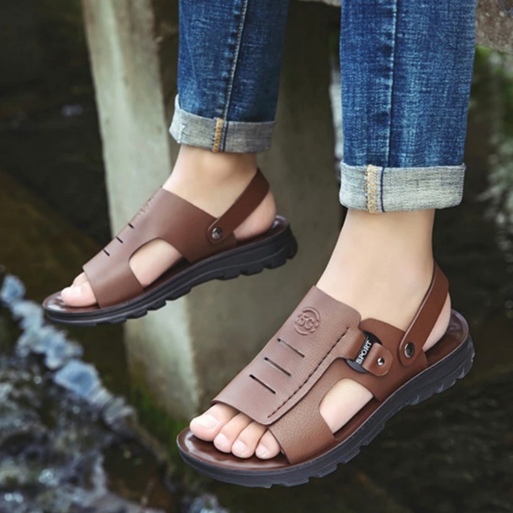 LUTTON - sandal pria casual - SANDAL PRIA LT 400