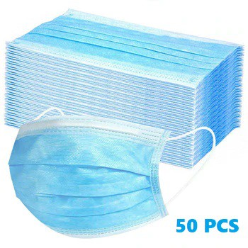 Masker Earlop 3ply - biru