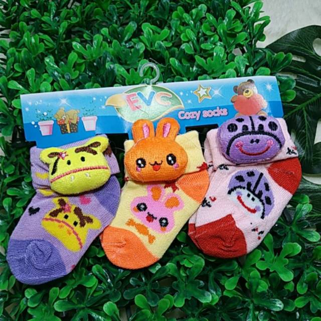 Kaus Kaki Anak Bayi Perempuan Boneka Lucu size 0-5bulan