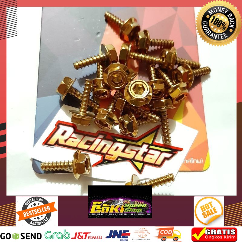 MURAH Baut Body Probolt Thailand Thailok HONDA Beat Vario Scoopy Supra 125 Kharisma Revo Blade