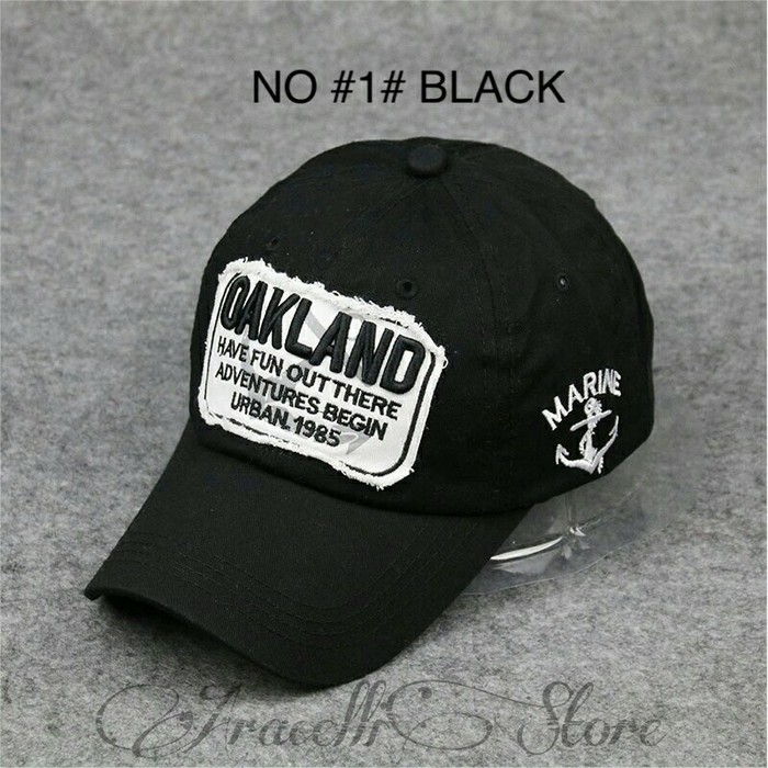 Hot Promo Topi Baseball Caps / Topi Casual Pria Murah / Topi Oakland Import Terbatas