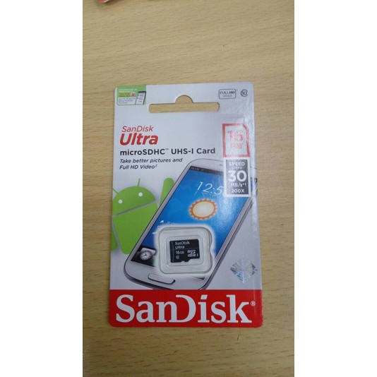 Kartu memory memori Sd Card SanDisk San disk Ultra MicroSD 16GB Class 10 Original