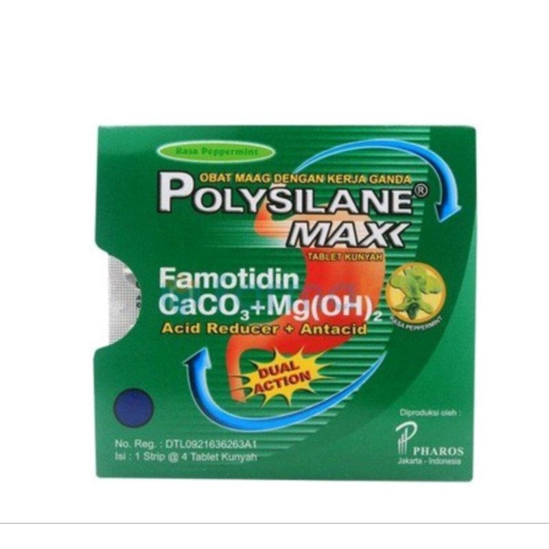 Polysilane maxx tablet, 1 strip isi 4 butir