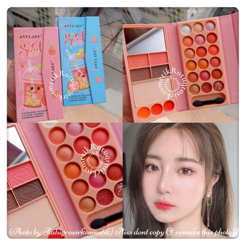 ✨NAGIHI✨ PROMO!!EYESHADOW PALETTE MAKE UP BUBBLE PEACH/STRAWBERRY