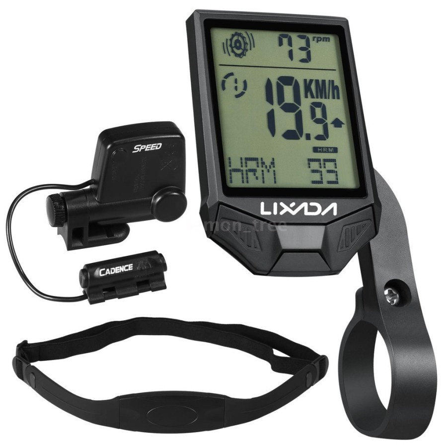Lixada BC 335 - Speedometer Sepeda Wireless Dengan Heart Rate Monitor & Cadence