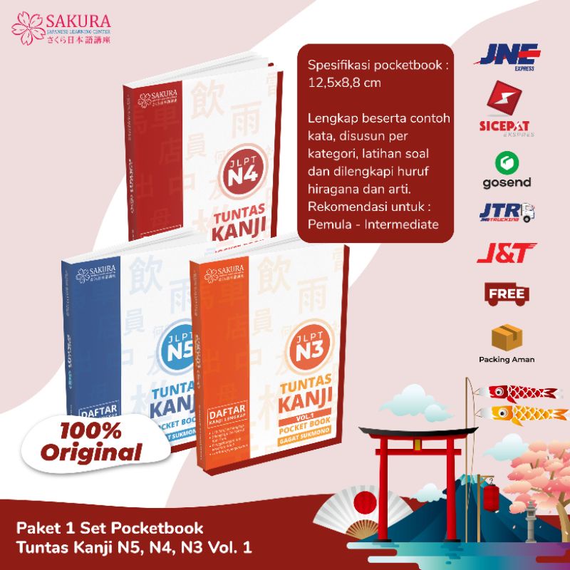 [PROMO] TUNTAS KANJI N5, N4, N3 VOL.1